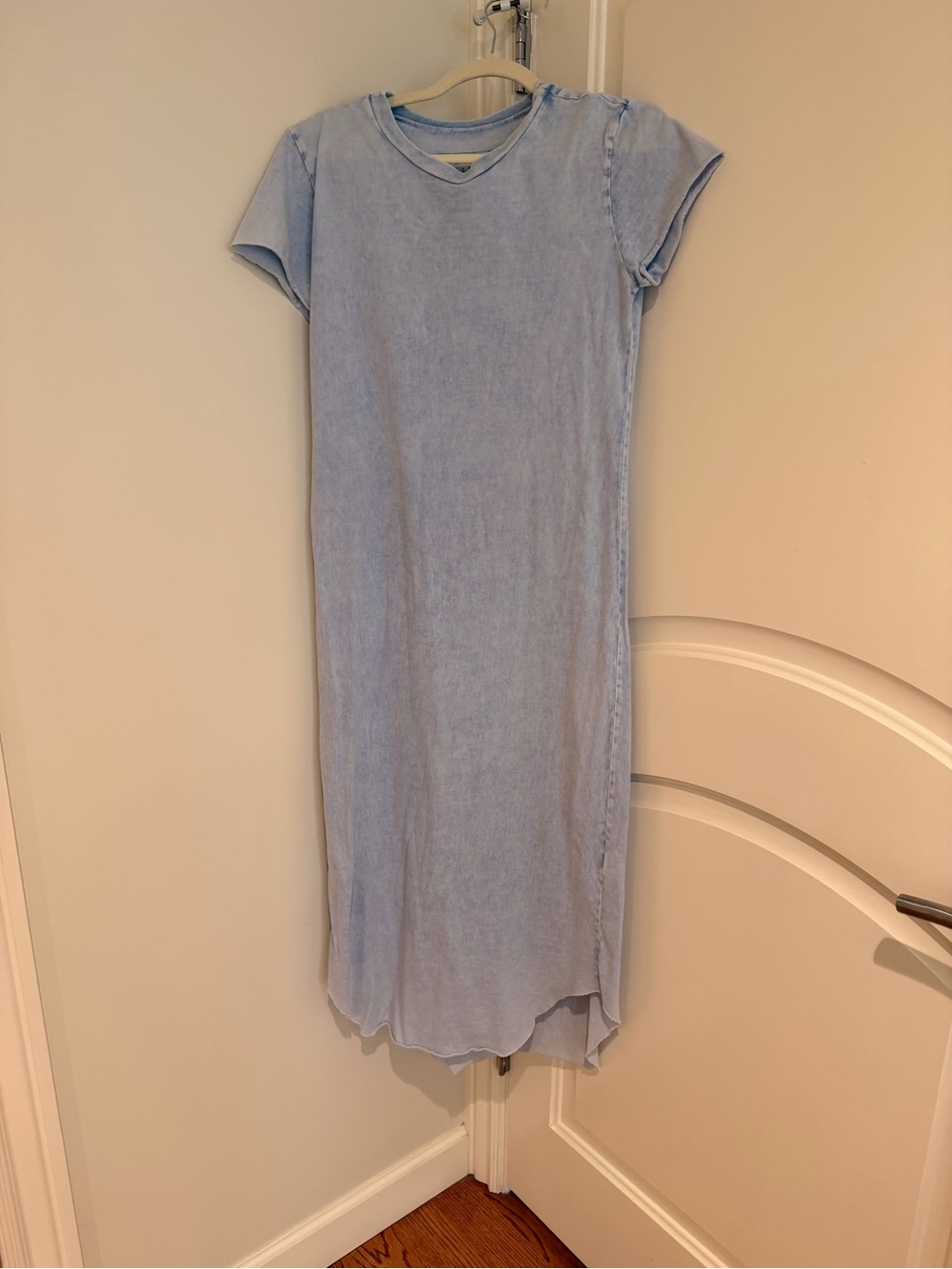Frank & Eileen Harper Maxi Tee Dress Light Blue M
